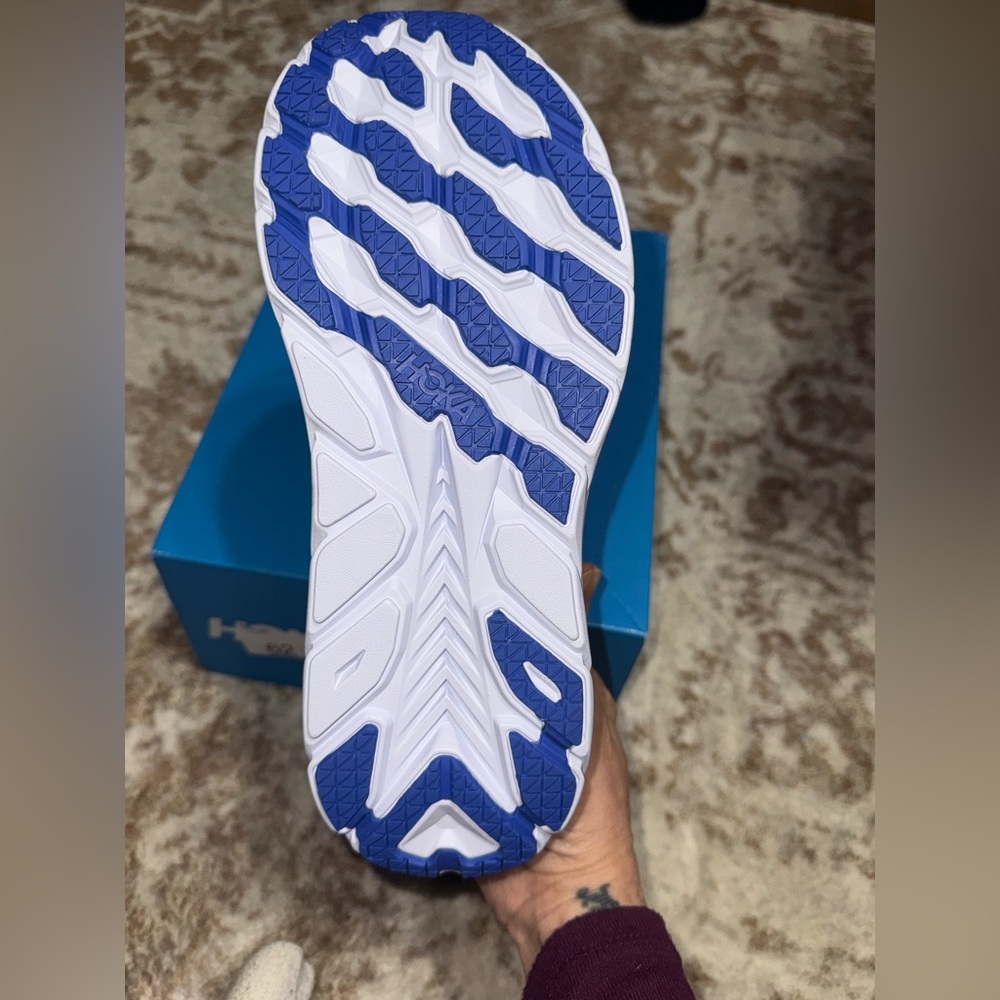 Hoka Blue and Yellow Athletic Shoes - Picture 4 of 10